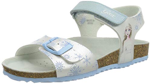 Geox J Adriel Girl C, Sandalia Niñas, White Sky, 26 EU