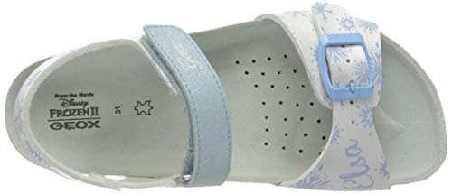 Geox J Adriel Girl C, Sandalia Niñas, White Sky, 26 EU