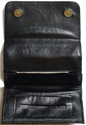 GERMANUS Estuche Bolsa Bolso de Tabaco de Cuero Artificial, sin Cuero, Made in EU - Pocket Mavros