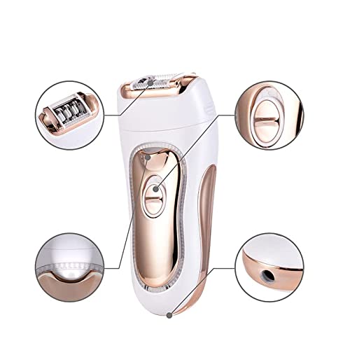 GGHHJ 2 en 1 Mujeres Electric Epilator Female Shave Wave Device Wave Shaver Recargable Epilator Epilator (Color : A)