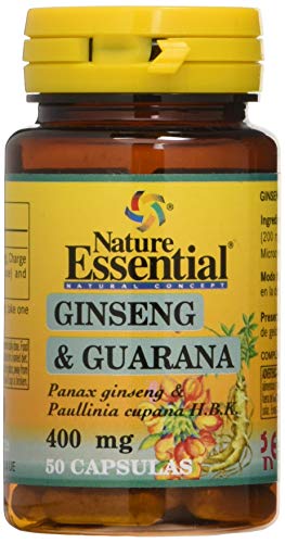 Ginseng & guarana 400 mg. 50 capsulas