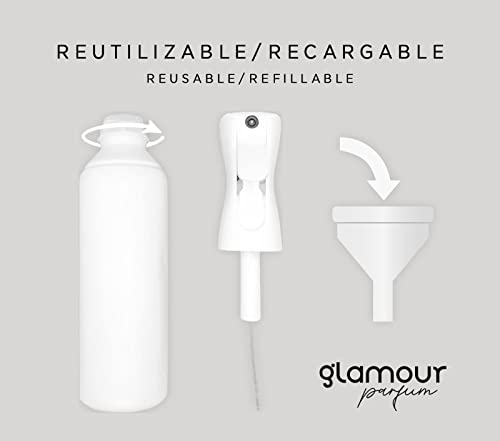 GLAMOUR PARFUM | Pack 2 Gel de Manos y Atomizador Barcelona | Gel de Manos con Emolientes Naturales para el Cuidado de la Piel | Alta Concentración en Perfume | 2 x 500ml