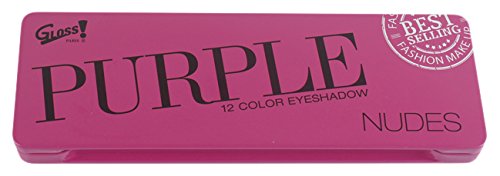 Gloss - caja de maquillaje, caja de regalo para mujeres - Maquillaje paleta de color púrpura Desnudos