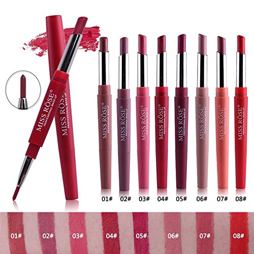 GoBeLi Lápiz labial 2 en 1 (Spanish Pink 06) lápiz labial – perfilador de labios