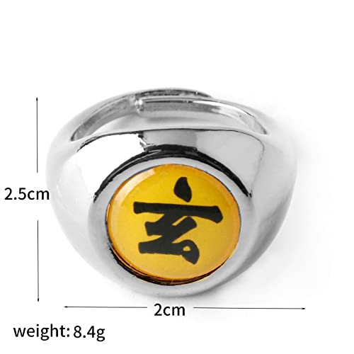 gotyou Anillos Anime Anillo Dedo, 10 Piezas Anillo de Anime para Cosplay, Anillos Akatsuki, Anillo Anime Juego Anillos, Akatsuki Uchiha Itachi, para Hombres y Mujeres Anime Accesorios