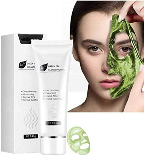 Green Tea Peel off Face Mask, Blackhead Mask Peel off Green Tea, Gel de limpieza profunda anti-acné, Mascarilla facial limpieza profunda para el acné, Mascarilla facial minimizadora dporos (2PCS)