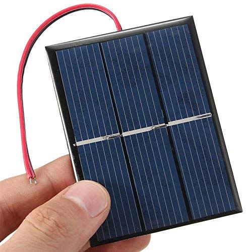 GTIWUNG Juego de 4 Piezas 1.5V 0.65W 60X80mm Micro Mini Células de Panel Solar para Energía de Energía Solar, Hogar DIY, Proyectos Científicos - Juguetes - Cargador de Batería