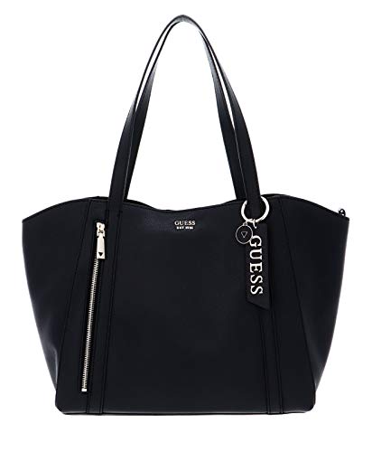 Guess Naya Trap Tote, Bags Crossbody para Mujer, Negro, Talla única