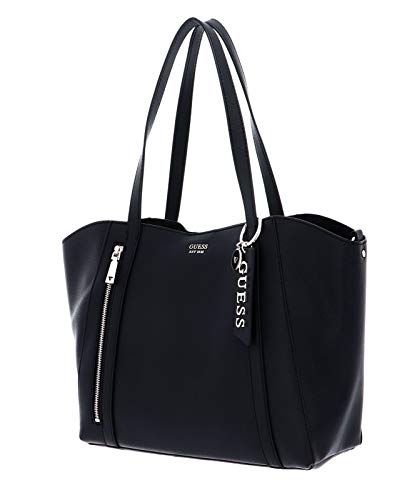 Guess Naya Trap Tote, Bags Crossbody para Mujer, Negro, Talla única