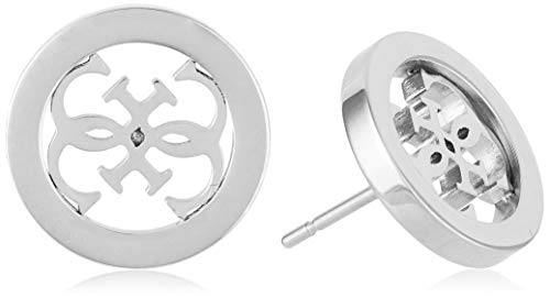 Guess Pendientes de botón Mujer chapado en plata - UBE28073