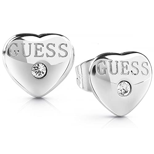 Guess Pendientes de botón Mujer chapado en plata - UBE28076