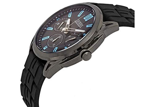 GUESS Reloj analógico para Hombre. de Cuarzo con Correa en Caucho W1177G1