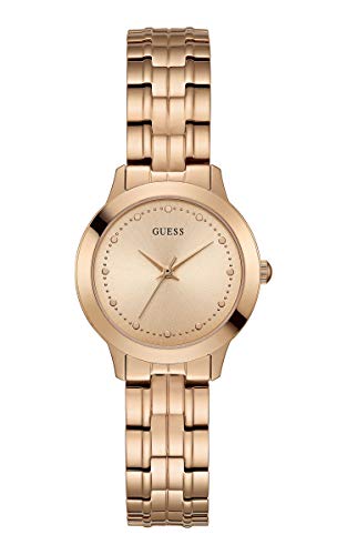 Guess Reloj Analógico para Mujer de Cuarzo con Correa en Acero Inoxidable W0989L3