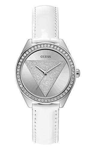 Guess Reloj Analógico para Mujer de Cuarzo con Correa en Cuero W0884L2