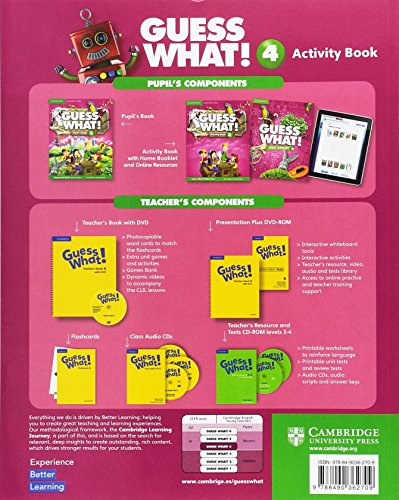 Guess What Special Edition for Spain Level 4 Activity Book with Guess What You Can Do at Home & Online Interactive Activities - Pack de 3 libros - 9788490361078