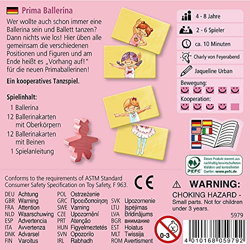 HABA 5979 - Prima Ballerina, Juego Infantil de motricidad. Más 4 años