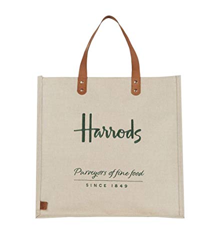 Harrods Bolsa Embroidered Jute Grocery Shopper Bag ID 5719511