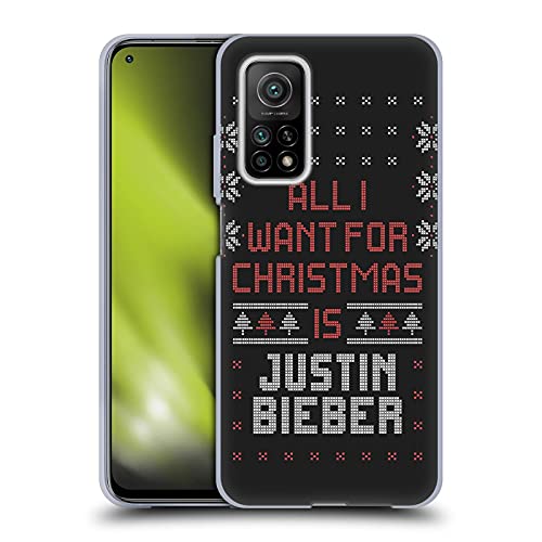 Head Case Designs Licenciado Oficialmente Justin Bieber Todo lo Que Quiero para Navidad Tejido de Navidad Caso de Gel Suave Compatible con Xiaomi Mi 10T 5G