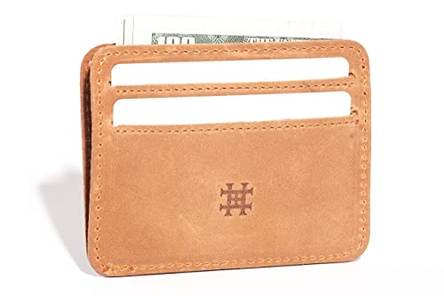 HEZAVO RFID Cuero De Grano Completo Carteras para Hombre Cartera Tarjetero Monedero Billeteras PequeñA PequeñO Mujer Joven Piel Ideas Regalos Originales Adolescentes Amigas Novio Tu Novia (Marrón)