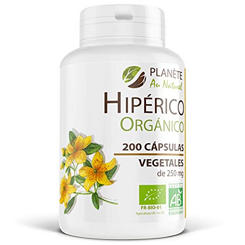 Hierba de San Juan - Hipérico Orgánico - 250 mg - 200 cápsulas vegetales