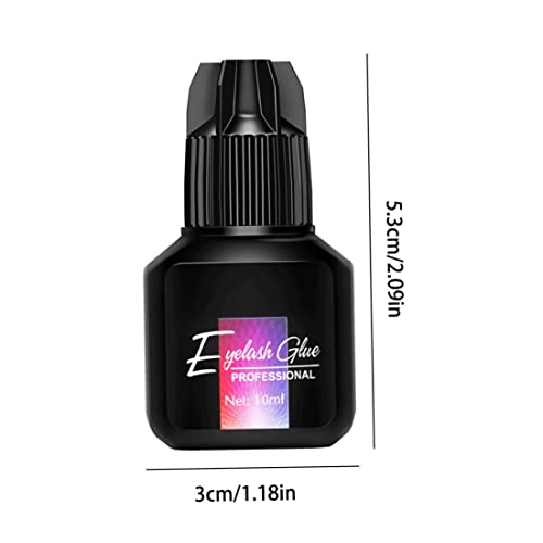 Hilai Pegamento de pestañas Falsas, Extensiones de pestañas Glue Professional Individual Extra Fuerte Semi Permanente Látex Gratis para Mujeres de Belleza 10ml