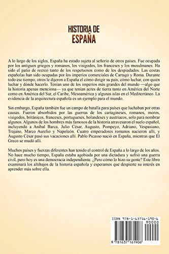 Historia de España: Una guía fascinante de la historia española, desde la Hispania romana, los visigodos, el Imperio español, los Borbones y la guerra de la independencia española hasta el presente