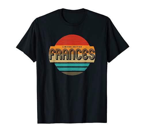 Hombre Frances Nombre Retro Vintage Sunset Limited Edition Camiseta