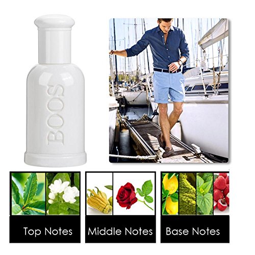 Hombres Fragancias Sexy Men Cologne Exquisite Male Men Cologne Toilette Spray Seguro y no(6008-3 confident gentleman white)