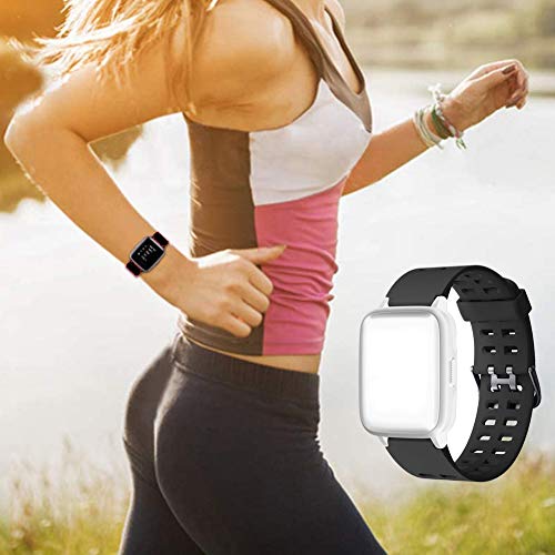 HOTSO Correa para Reloj Inteligente ID205 ID205L ID205S, Correas de Repuesto para Mujer y Hombre Silicona Smart Band de Reemplazo Compatible con La Mayoría de Pulseras con Bandas de 23mm de Ancho