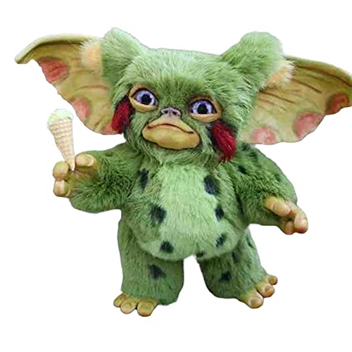 HOUHOUYIBA Muñeca Creativa Hecha a Mano, Monstruo de Peluche, Criatura artística de Gizmo de Fieltro en Miniatura, Linda muñeca Gremlins Monster Horror Mogwai (Muñeca Verde)