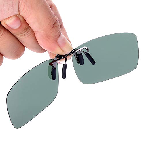 HS - Gafas de sol con clip, 2 pares de gafas polarizadas con ajuste abatible, para mujeres y hombres