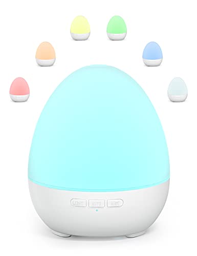 Humidificador Aceites Esenciales 150ml, Etersky Mini Difusor Humidificador Bebes con Luz LED, Humidificador de Aromas Ultrasónico para Niños Dormitorio Oficina