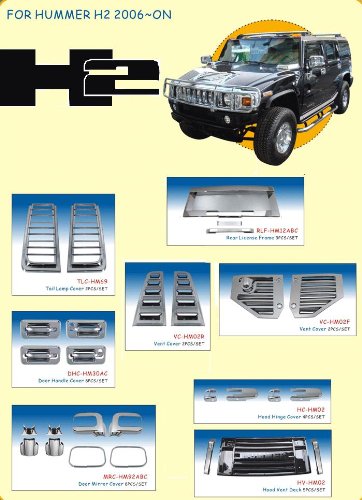 Hummer H2 H2 Cromo Exterior de Accesorios ABS Moldeado del Ajuste del Kit del 2006 2007 2008