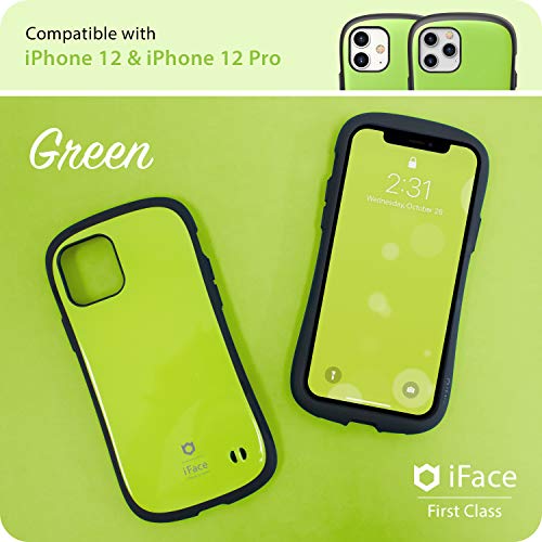 iFace First Class Diseñado para iPhone 12 / iPhone 12 Pro – Híbrido Lindo [Cobertura Dura + Parachoque] Caja de Teléfono de Protección a Prueba de Golpes [Probado contra Caídas] - Verde