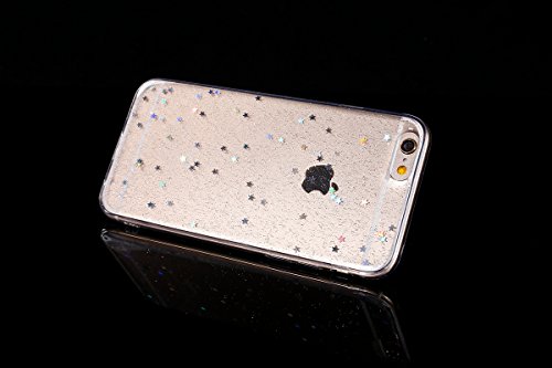 ikasus® - Carcasa para iPhone 6S Plus/6S de 5.5 pulgadas/13,9 cm (silicona, diseño con estrellas brillantes, grosor ultra fino), compatible con iPhone 6 Plus iPhone 6