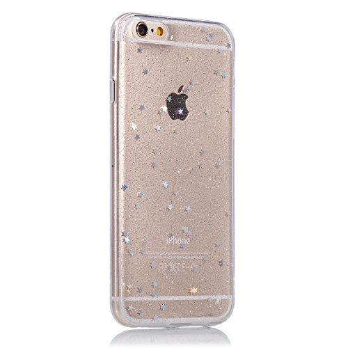 ikasus® - Carcasa para iPhone 6S Plus/6S de 5.5 pulgadas/13,9 cm (silicona, diseño con estrellas brillantes, grosor ultra fino), compatible con iPhone 6 Plus iPhone 6