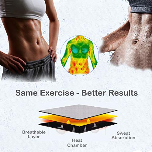 InnoTi Faja Reductora Adelgazante de Neopreno para Mujer y Hombre - Cinturón Lumbar Reductor de Cintura y Abdomen para Gimnasio, Fitness y Deporte - Faja Lumbar Abdominal de Sudoración Efecto Sauna(L)