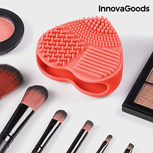 InnovaGoods Limpiador de Brochas y Pinceles de Maquillaje Heart - 1 Unidad