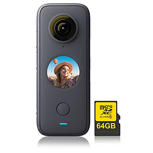 Insta360 One X2 Cámara de acción de 360 Grados con Tarjeta de Memoria de 64 GB