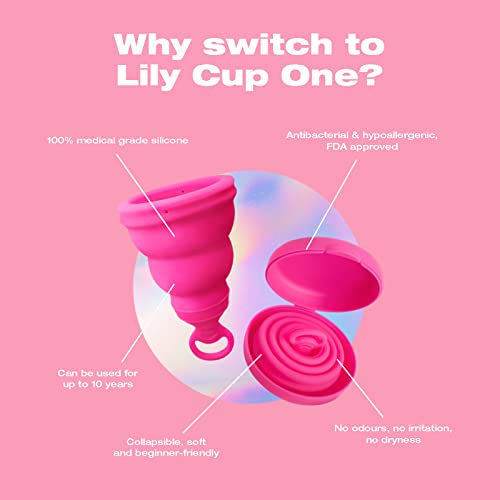 Intimina - Lily Cup One - Copa Menstrual Plegable Ideal para Principiantes y Adolescentes