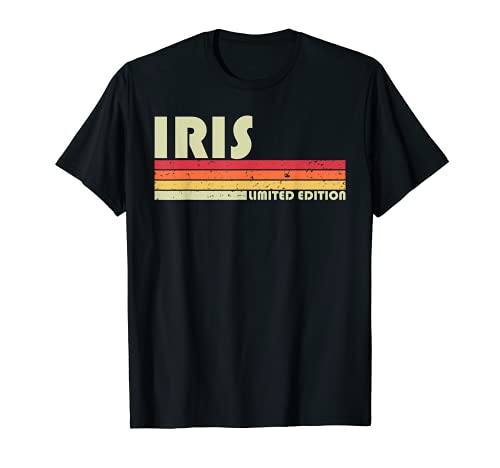 IRIS - Nombre de regalo personalizado retro vintage de los años 80 90 Camiseta