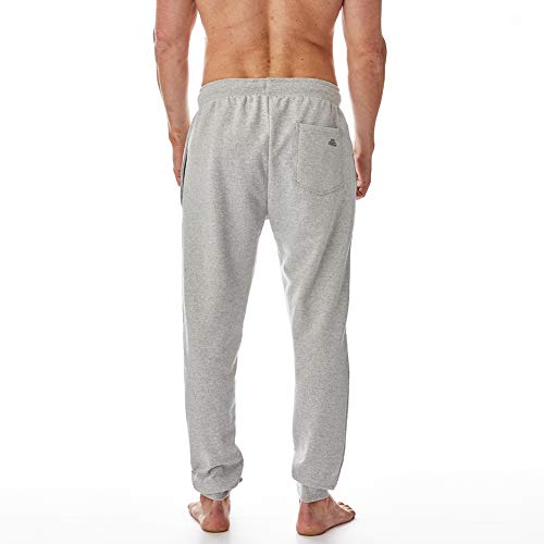 Iron Mountain IMPNT206 para hombre regenerado Hilados Eco Friendly anti Pil flexible cómodo Jog Sweat Pant para pantalones, gris claro marl, Grande