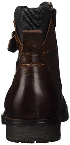 JACK & JONES JFWALBANY Leather STS, Biker Boots Hombre, Marrón(Brown Stone Brown Stone), 42 EU