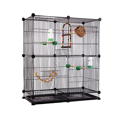 Jaula de pájaros portátil 31.4 "Pájaro grande de la jaula de pájaros COCKATIELS PAIRPEN con la parte superior abierta y el tazón de alimentación Varios estilos for elegir entre pájaros (color: c) suny