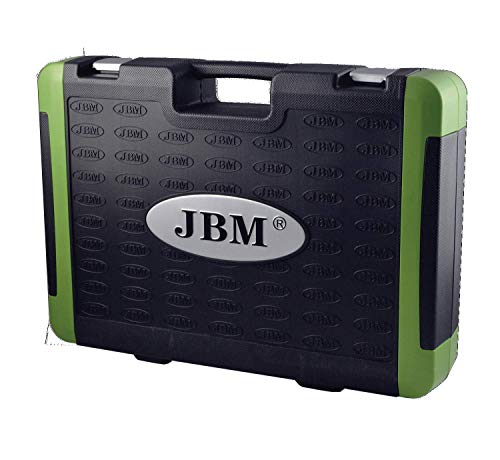 JBM 52840 Piezas con Vasos hexagonales en Estuche, Negro