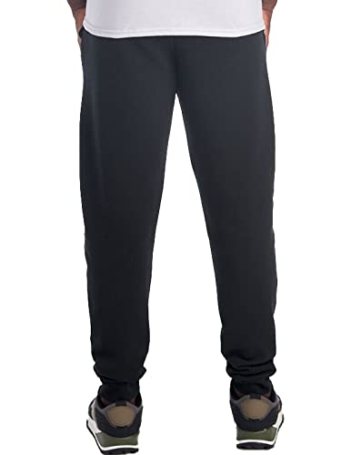 Jerzees Fleece Jogger Pant Pantalones Deportivos, Negro/Gris Carbón, 34-37 para Hombre