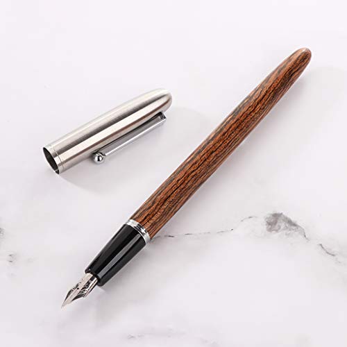 Jinhao 51 - Pluma estilográfica para hombre (0,5 mm, punta extrafina, punta extrafina, diseño de caligrafía, material de oficina, herramienta de escritura, fácil de usar y escribir sin problemas