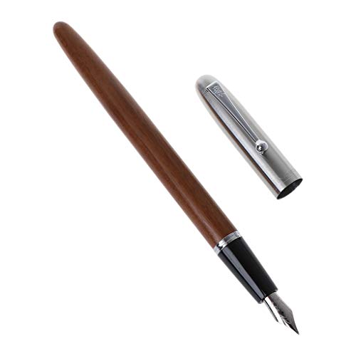 Jinhao 51 - Pluma estilográfica para hombre (0,5 mm, punta extrafina, punta extrafina, diseño de caligrafía, material de oficina, herramienta de escritura, fácil de usar y escribir sin problemas