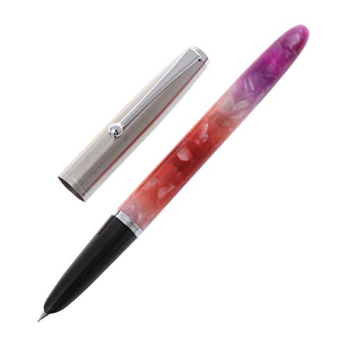 Jinhao 51A - Pluma estilográfica para hombre (0,38 mm, punta muy fina, herramienta de escritura, fácil de usar y escribir sin problemas