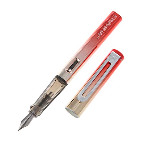 Jinhao 599-A - Pluma estilográfica de moda para estudiantes de negocios, punta fina media, herramienta de escritura para caligrafía, fácil de usar y escribir sin problemas